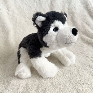 Ikea Livlig Dog Husky Small Soft Stuffed Animal Plush 10" Embroidered Eyes